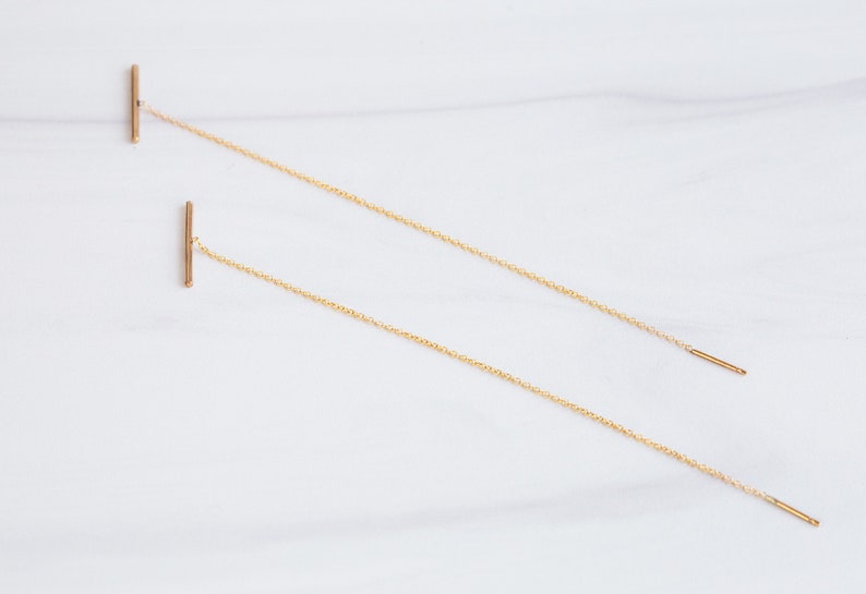 Linea Thread Earrings image 3