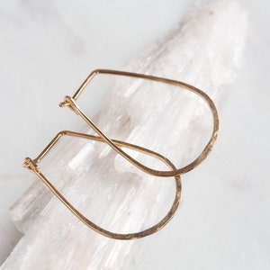 Small Horseshoe Hoop Earrings image 4