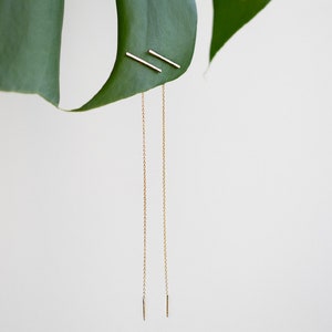 Linea Thread Earrings image 1