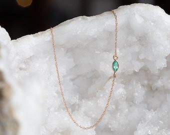 Teensy Emerald Necklace