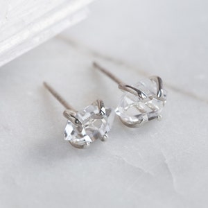 Herkimer Diamond Earrings as seen in BUST Magazine image 2