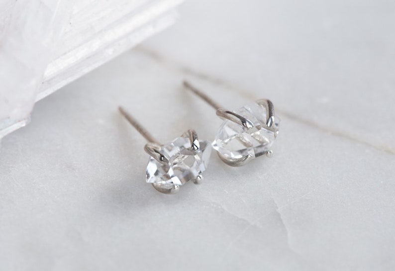 Herkimer Diamond Earrings as seen in BUST Magazine image 2