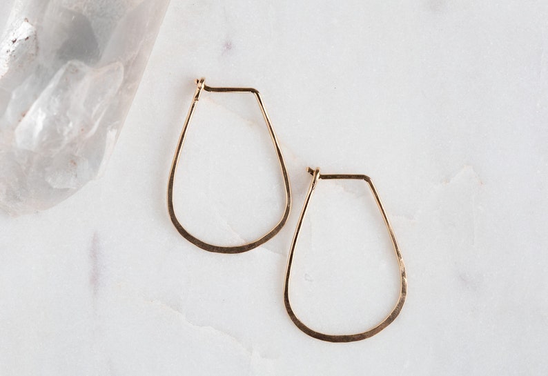 Small Horseshoe Hoop Earrings image 3