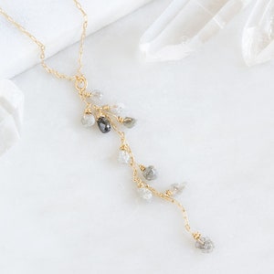 Rough Diamond Cascade Necklace image 1