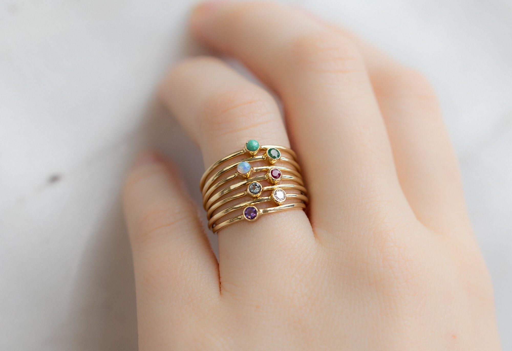 Stackable “Mom” Ring | Kloiber Jewelers