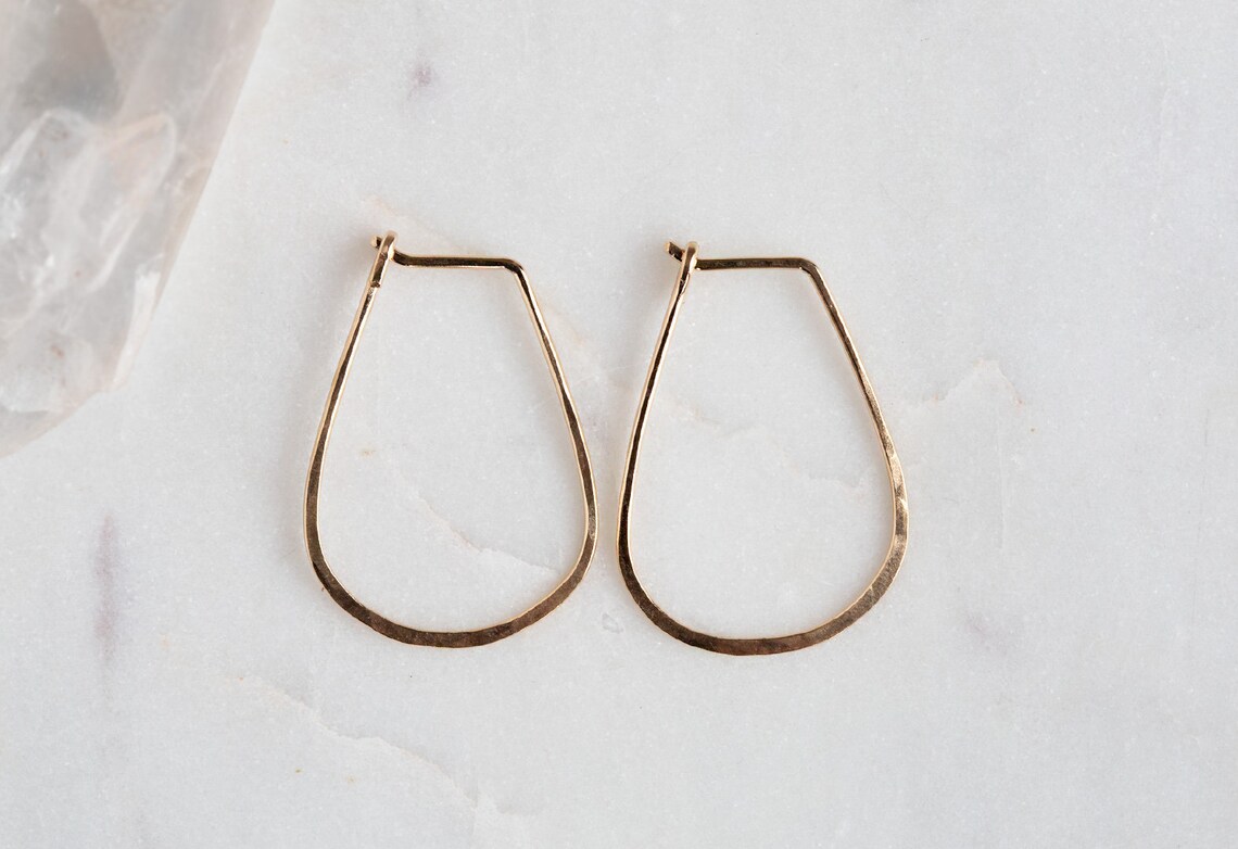 Small Horseshoe Hoop Earrings Etsy