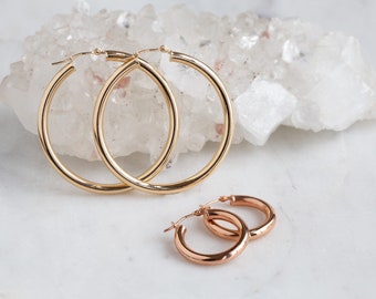 Orecchini Chunky Gold Hoop