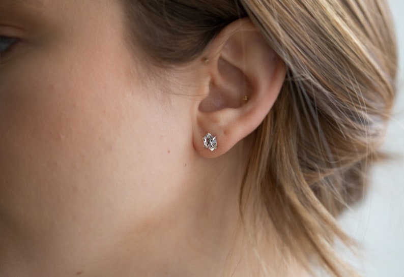 Herkimer Diamond Earrings as seen in BUST Magazine image 5