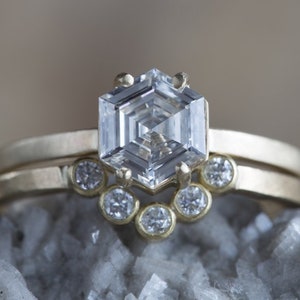 Diamond Bezel Arc Ring image 3