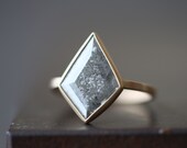 One of a Kind Natural Grey Diamond Ring