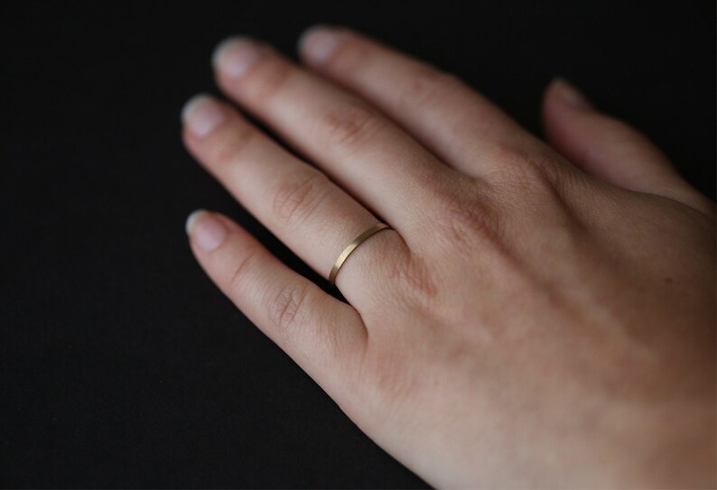 Smooth 14k Gold Band image 5