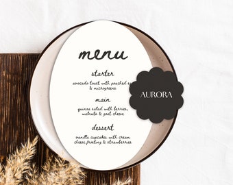 Menu di nozze, modelli di menu di nozze unici, menu di nozze su tela, menu per cena di nozze, menu per cena, menu di nozze