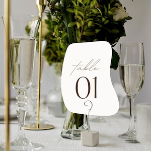 Números de Mesa para Boda, Números de Mesa Únicos, Números de Mesa Imprimibles, Señalización para Recepción, Carteles de Mesa para Boda