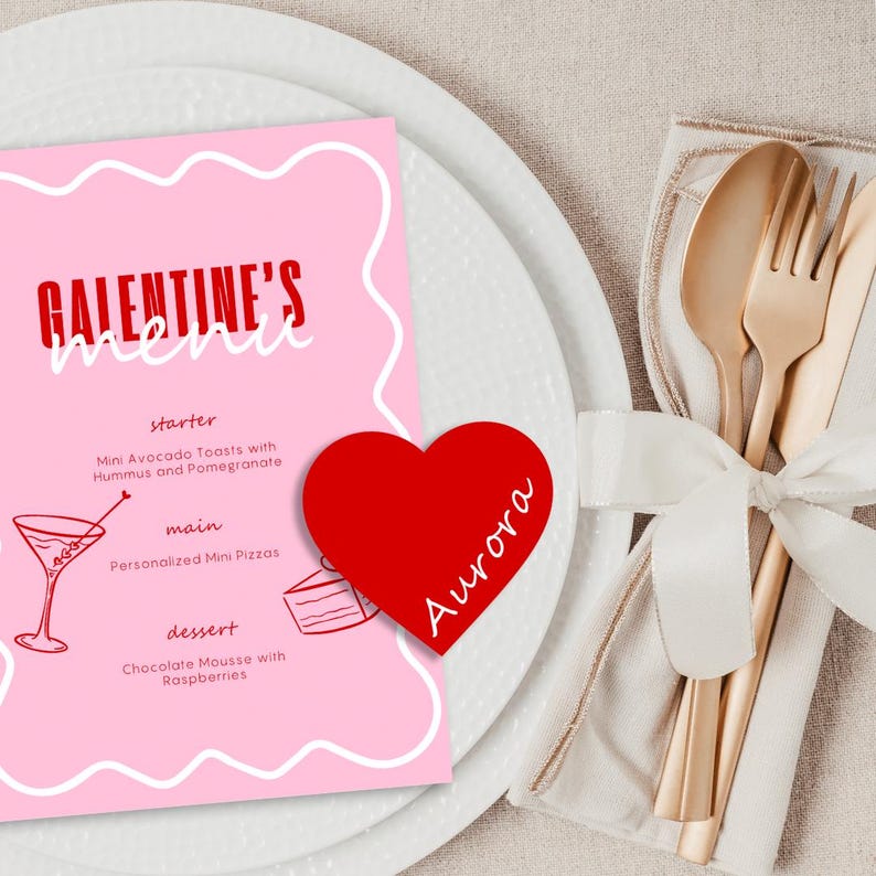 Galentines Day Menu, Galentines Brunch, Galentines Menu, Galentines ...