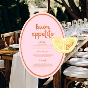 Menú de Boda Italiana, Fiesta de Cena Italiana, Plantilla de Menú de Boda, Tarjeta de Menú Italiana, Menú con Tema de Italia, Menu para Boda