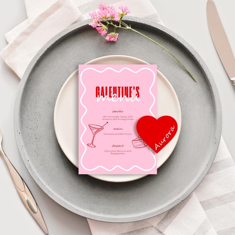 Galentines Day Menu, Galentines Brunch, Galentines Menu, Galentines ...