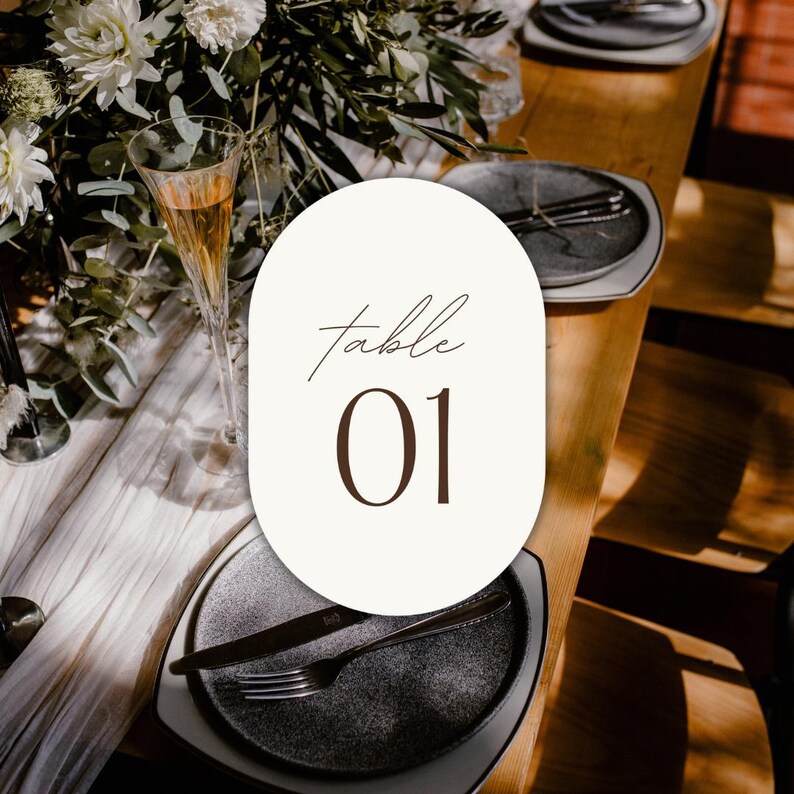 Numbers For Table Setting Unique Table Numbers, Wedding Table Numbers, Printable Table Numbers ...
