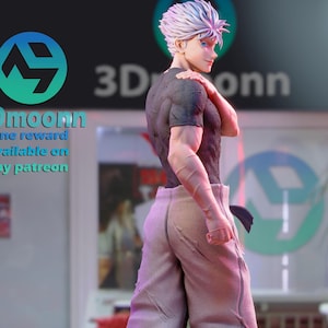Satoru Gojo - Jujutsu Kaisen- Anime Figure 3d Printed Unpainted by [3Dmoonn]