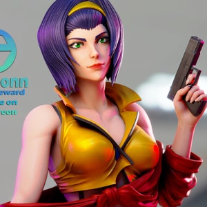 Faya Valentin Cowboy Bepop, Anime Figure 3d Printed Unpainted by [3Dmoonn]