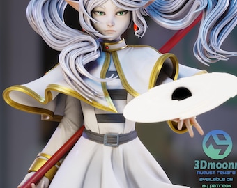 Anime Mage Figure, Unpainted Resin Model Kit
