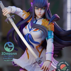 Satsuki Kiryuin - Kill la Kill Anime Figure 3d Printed Unpainted by [3Dmoonn]