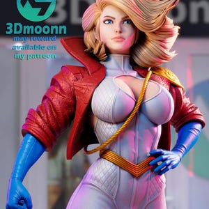 Power Girl 3d Printed Unpainted by 3Dmoonn]