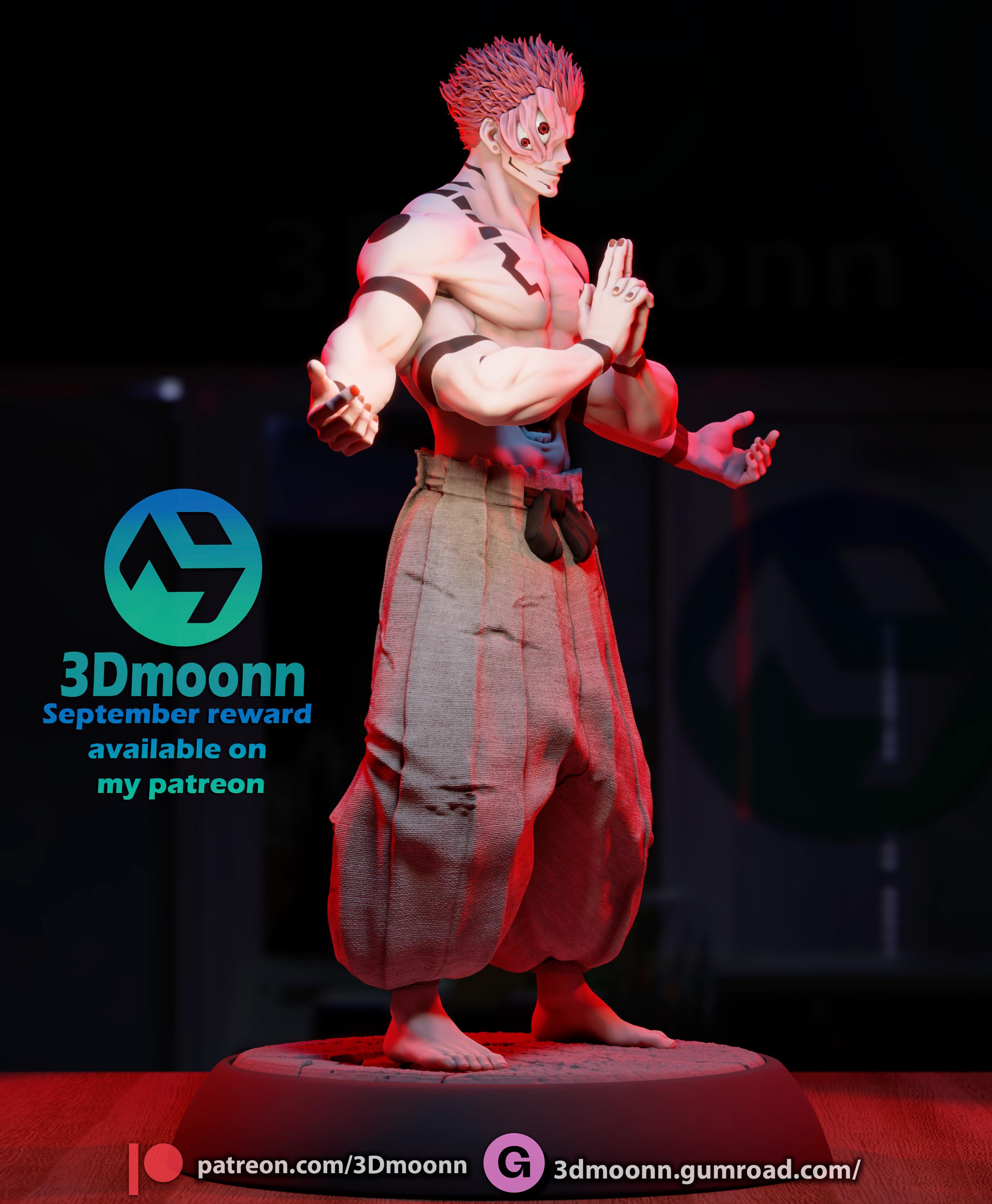 Cursed King Demon, Anime Figure 3d Printed Unpainted by [3dmoonn] - Etsy