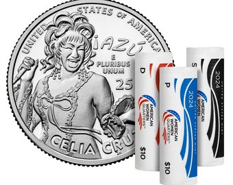 2024 American Women Quarter, Celia Cruz, Uncirculated, Mint Condition, Denver Mint (3 Coin Set)