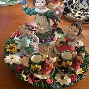 Miniature Angel Tea Set