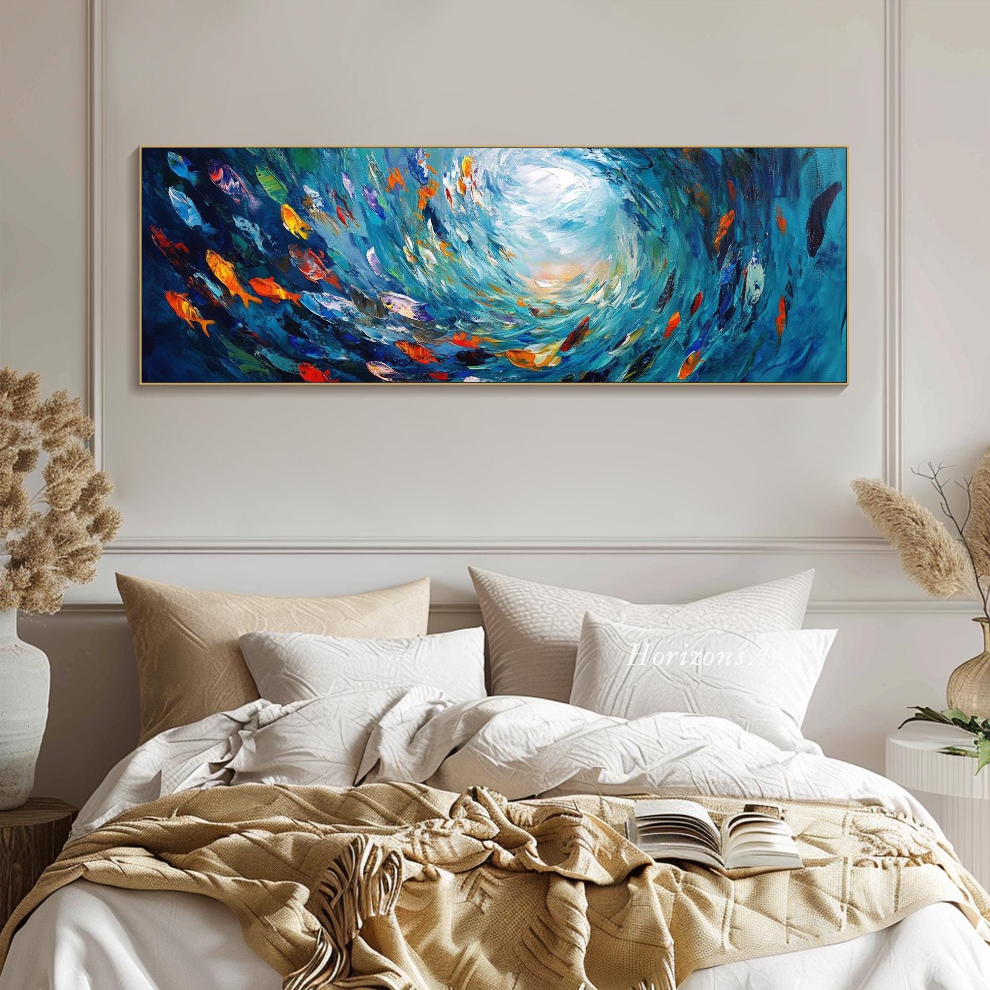 フィッシャー　海辺の人々　海辺の風景 リトグラフ 大きめ 61aSLmqkrgL._UF350,350_QL50_.jpg