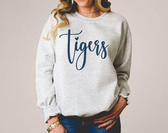 Felpa Tigers / Maglietta School Spirit / Top della squadra mascotte / T-shirt Tigers / Abbigliamento della squadra mascotte Tiger