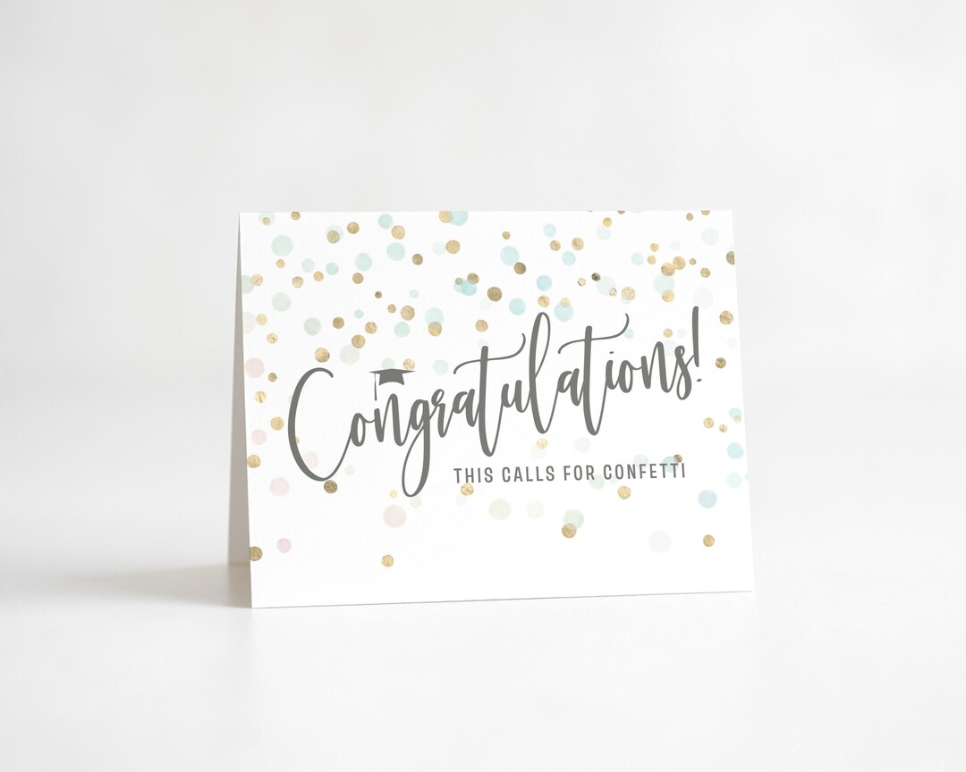 Graduation Stationery | Folded A2 Note Cards, Set of 10 | Congratulate ...