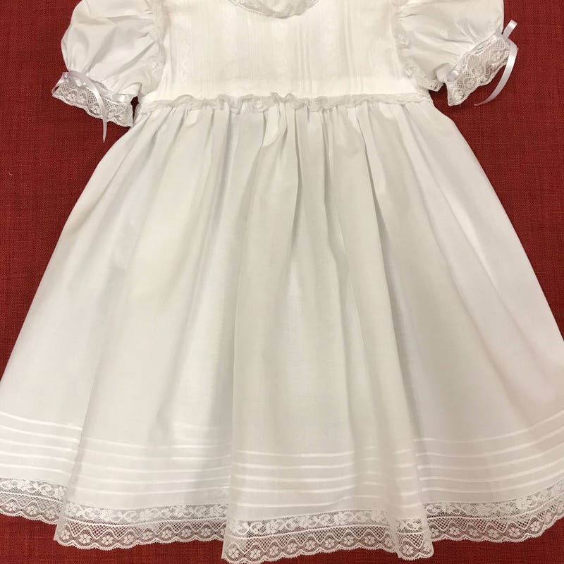 Kosumosu Pintuck Lace Shirt Dress