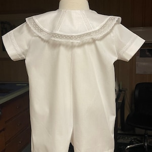 Boy’s white special occasion romper