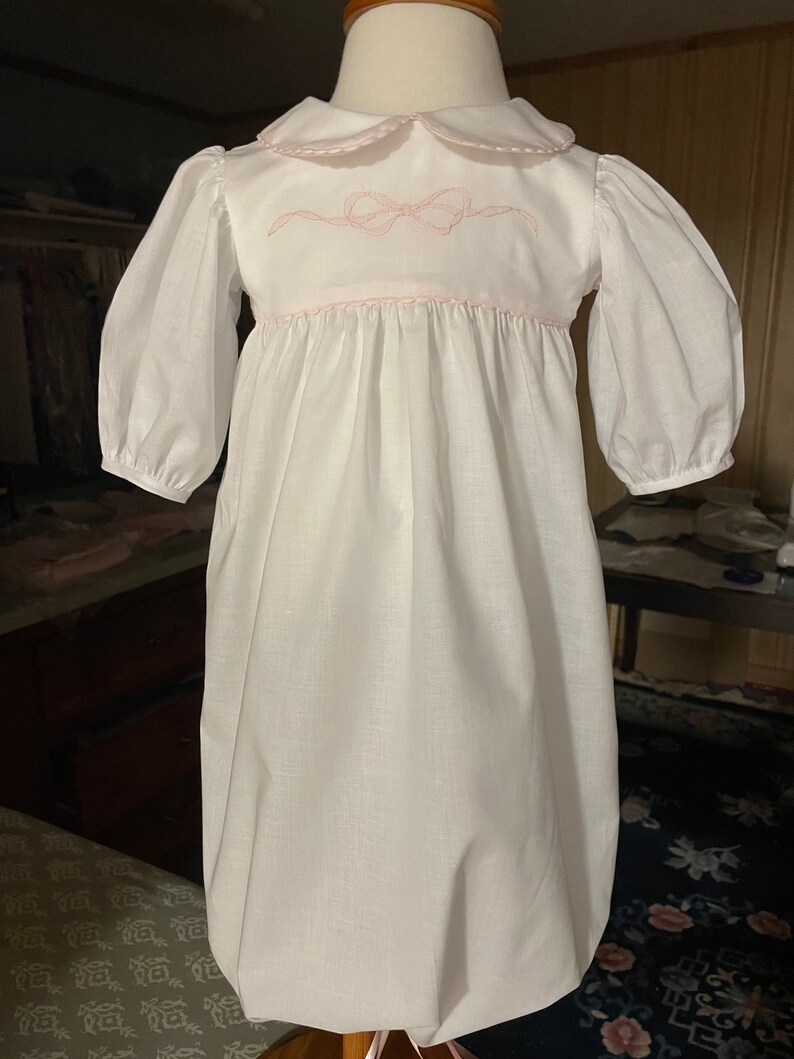 Girls Infant Drawstring Gown Etsy