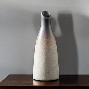 Ceramic Vases, Japanese Style Vases, Japanese Style Ceramic Vases, White and Black Vases, Tabletop Vases, Middle Piece Vases, Rock Vases
