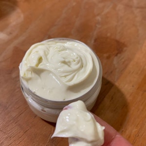 HEMP Mango Goat Milk lotion Lavender essential oil moisturizing fragrant cream travel size 2 or 8 oz whipped body butter image 2