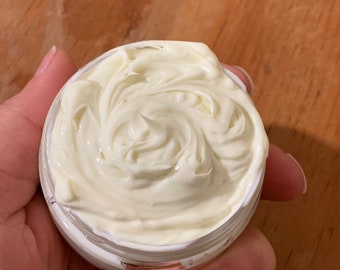 HEMP + Mango Goat Milk lotion | Lavender essential oil | moisturizing fragrant cream travel size 2 or 8 oz whipped body butter