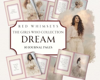 A Girl Who Dreams Junk Journal, Printable Quotes Papers, Women With a Vision Scrapbooking Collage Sheet, Vol 1, C011, 2026