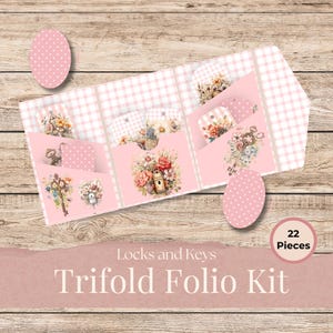 Fourth of July Waterfall Folio Kit – Independence Day Junk Journal Supplies, Red White & Blue Scrapbook Paper Pack