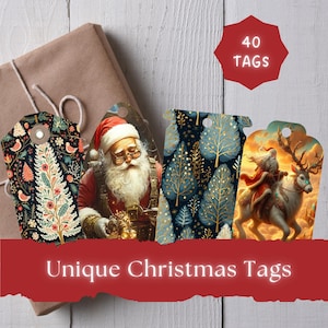 40 Unique Gift Present Christmas Tags Christmas School tag Digital Christmas Tag Kids Christmas Tag Christmas gift tag Children&#39;s Christmas