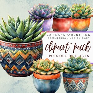 Aquarelle maison plantes clipart, clipart plantes en pot, cactus PNG, clipart succulentes, plantes d'intérieur, verdure maison, clipart agenda, PNG