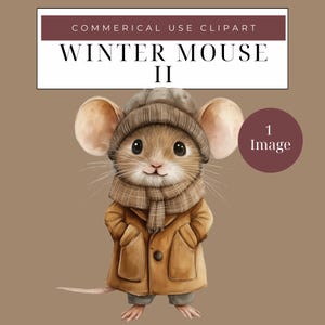 Clipart automne souris aquarelle | IMAGE UNIQUE | Licence commerciale, Image PNG transparente, Jolies souris aquarelles, Créations créatives en papier, Images d'animaux