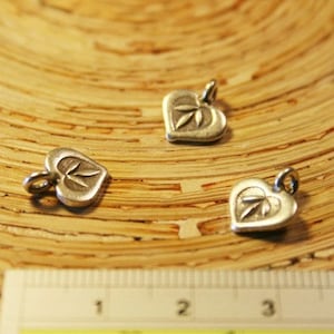 Handmade silver charm (Heart)