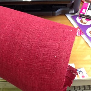 Hemp Fabric 5 Meters Roll Red