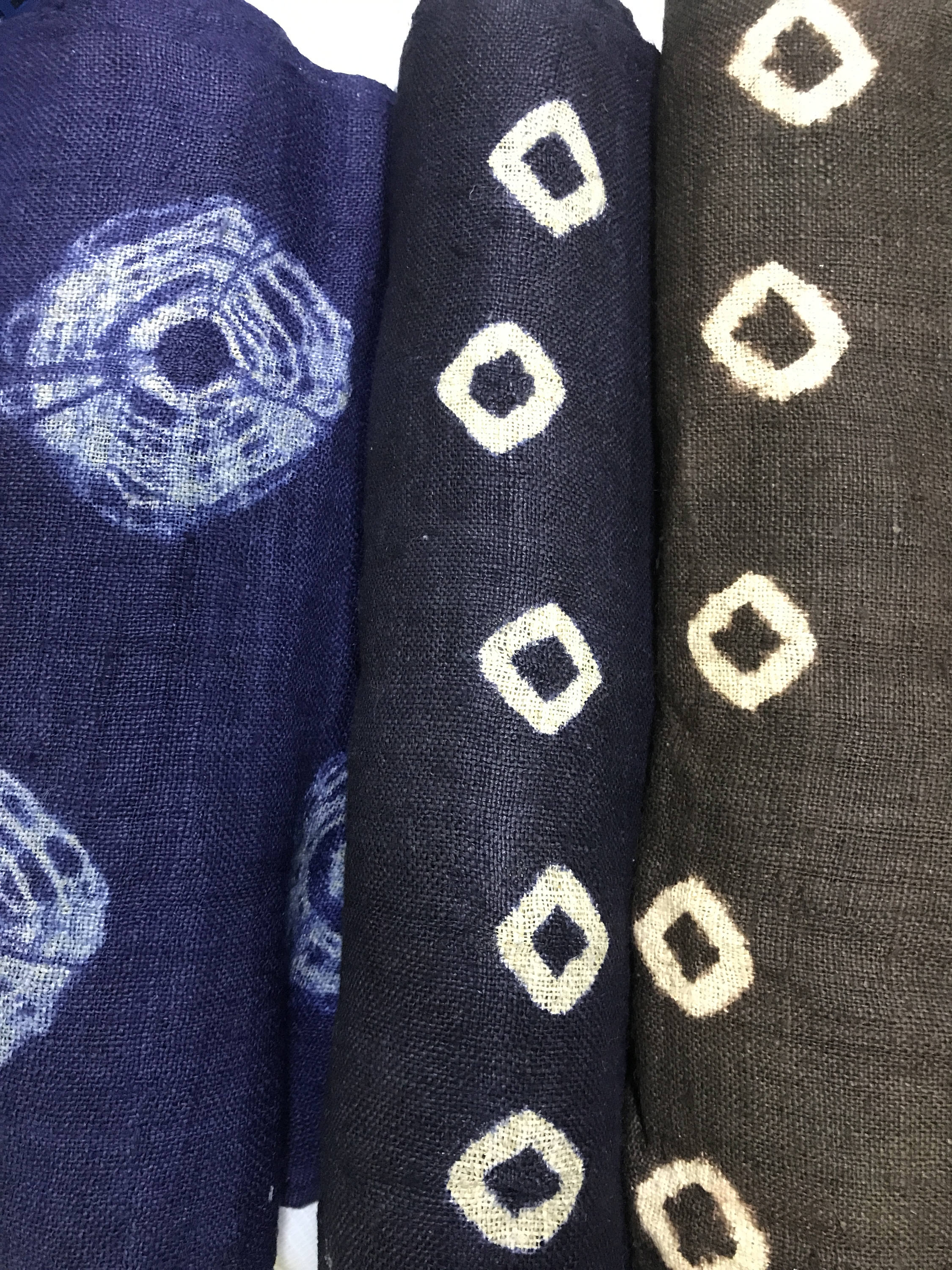 Hmong Tie Dye Hemp Fabric Etsy