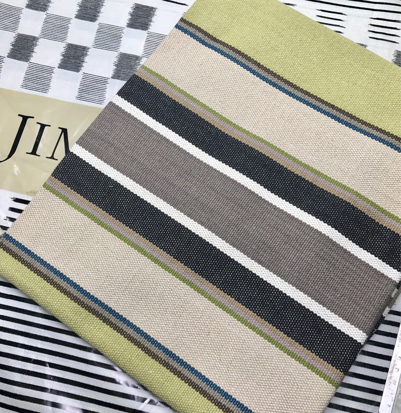 Stripe Upholstery Fabric Etsy