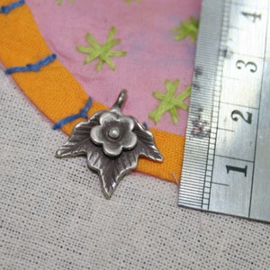 Handmade Silver Flower charm