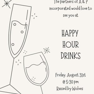 Uitnodiging voor happy hour
