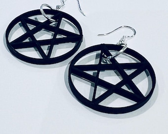 Large Pentacle Earrings
